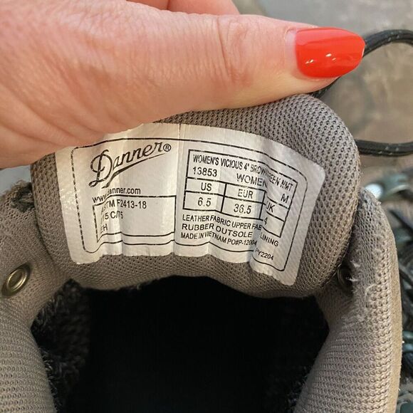 Danner Women Boot Vicious Size 6.5 GTX Waterproof EH Work Safety Toe Pre Owned - Picture 2 of 8